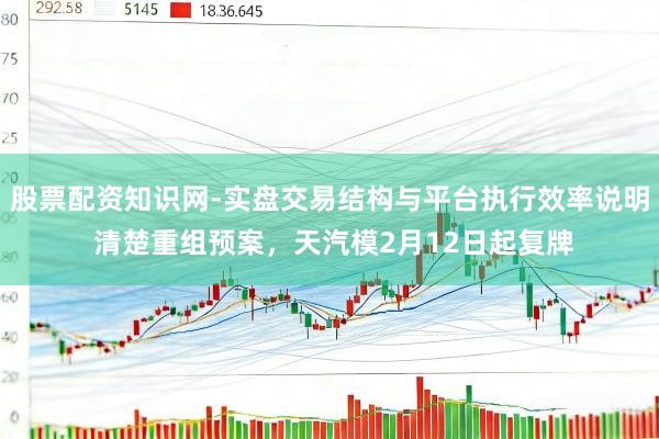 股票配资知识网-实盘交易结构与平台执行效率说明 清楚重组预案，天汽模2月12日起复牌